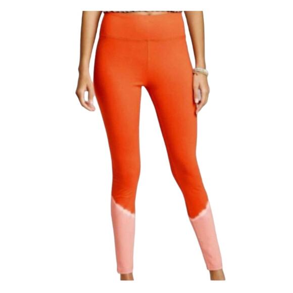 New Wild Fable Orange Tangerine Tye Dye Leggings XL - Picture 1 of 4